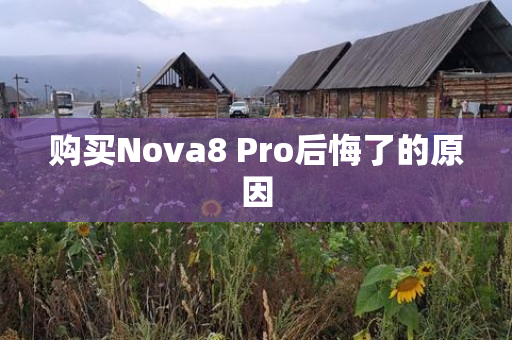 购买Nova8 Pro后悔了的原因